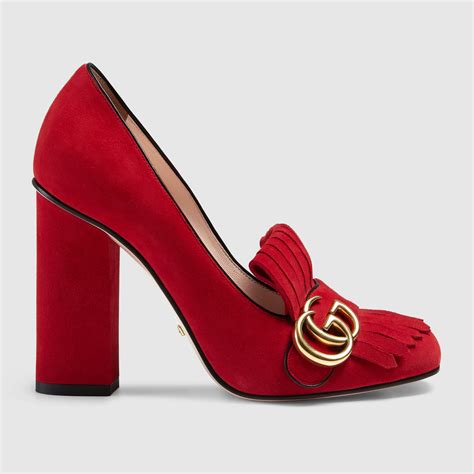 gucci suede pump with crystals|Women's Designer Luxury High Heels Pumps .